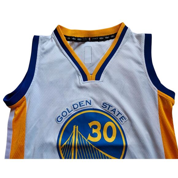 Steph Curry Golden State Warriors NBA Kids Youth Association Edition Jersey Sz S - Picture 4 of 7